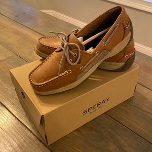 Sperry men’s Intrepid dark Tan size 8.5 Brand New